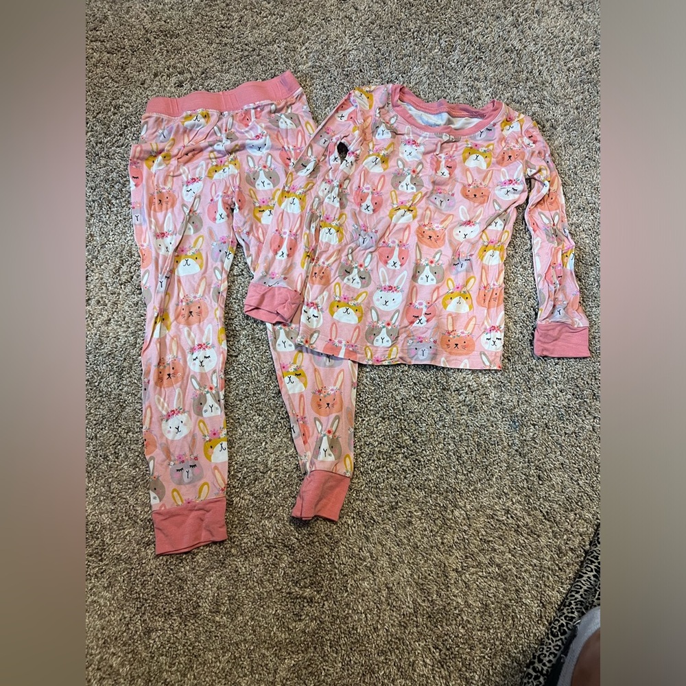 Girls Toddler Little Sleepies Bunny Pajamas 3T
